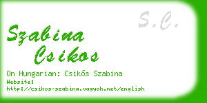 szabina csikos business card